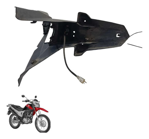 Paralama Tras Suporte Placa Honda Bros 160 2015/2024 4754 4