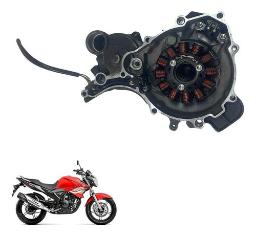 Tampa Estator Yamaha Fazer 250 2008 Preto 3