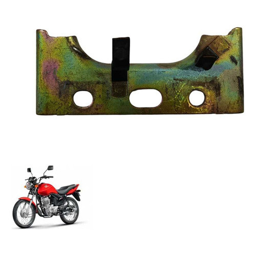 Suporte Paralama Traseiro Honda Cg 125 2009 Original 4621 Dourado 3
