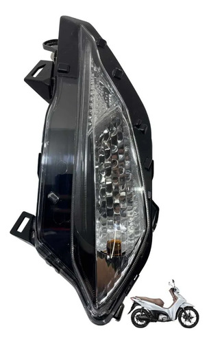 Seta Pisca Dianteiro Lado Direito Honda Biz 125 2025 Sem Drl Cristal