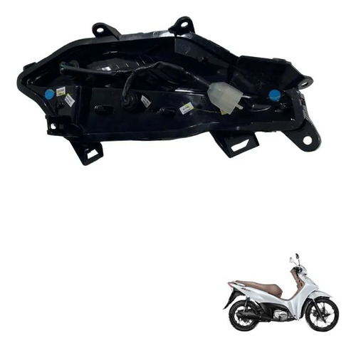 Seta Pisca Dianteiro Lado Direito Honda Biz 125 2025 Sem Drl Cristal 2