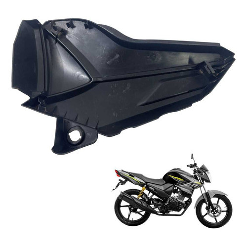Tampa Lateral Direita Original Yamaha Factor 150  Usado -734 Preto 3