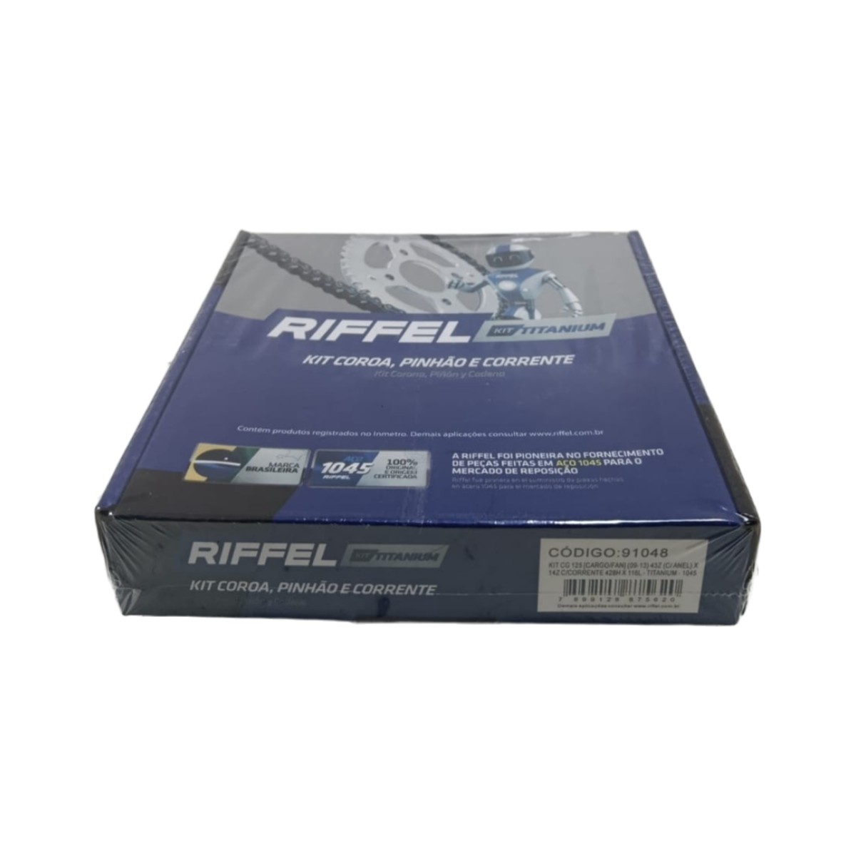 Kit Coroa Pinhao Corrente Cg 125 Fan 2009/2013