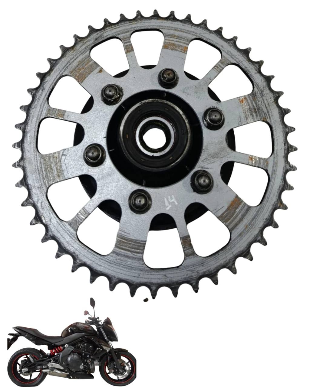 Suporte coroa  Kawasaki ER-6N 2010 a 2012 9352 3
