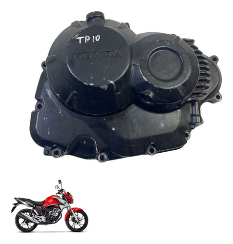 Tampa Embreagem Honda Cg 160 Titan Fan Cargo Original  -2871 Preto