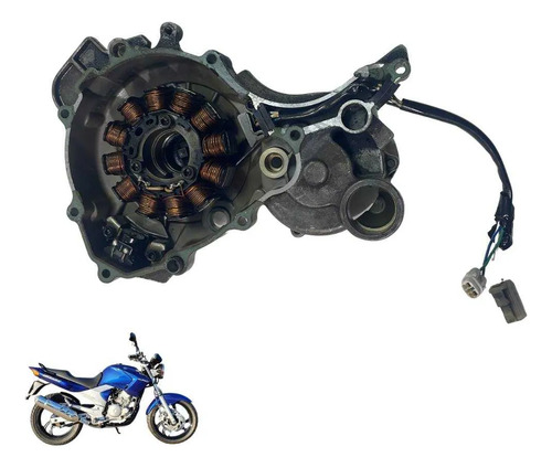 Tampa Estator Yamaha Fazer 250 2008 6129 Original Cinza 2