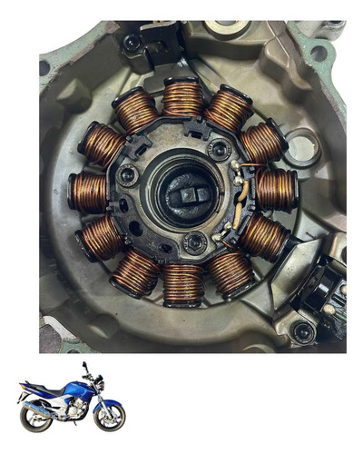 Tampa Estator Yamaha Fazer 250 2008 6129 Original Cinza 3