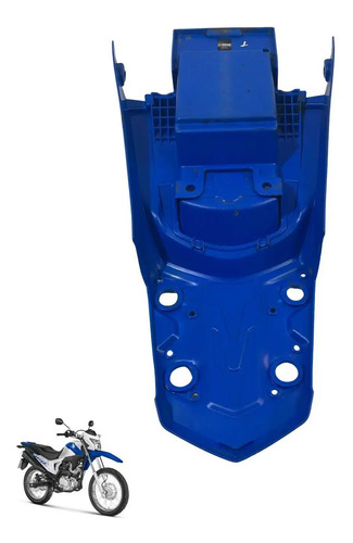 Carenagem Rabeta Traseira Honda Nxr Bros 160 Azul  -4316 5