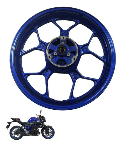 Roda Traseira Yamaha Mt 03 2020 8067 Azul 2