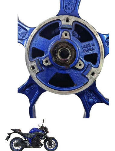 Roda Traseira Yamaha Mt 03 2020 8067 Azul 4