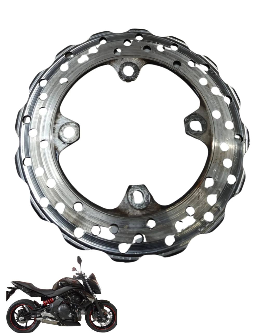 Disco Freio Traseiro Kawasaki Er-6n 2010 2012 9358 2
