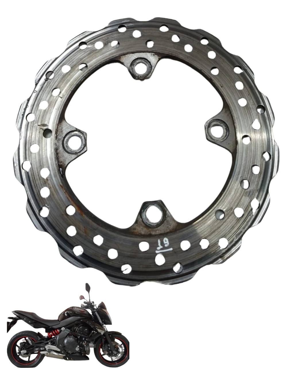 Disco Freio Traseiro Kawasaki Er-6n 2010 2012 9358 3