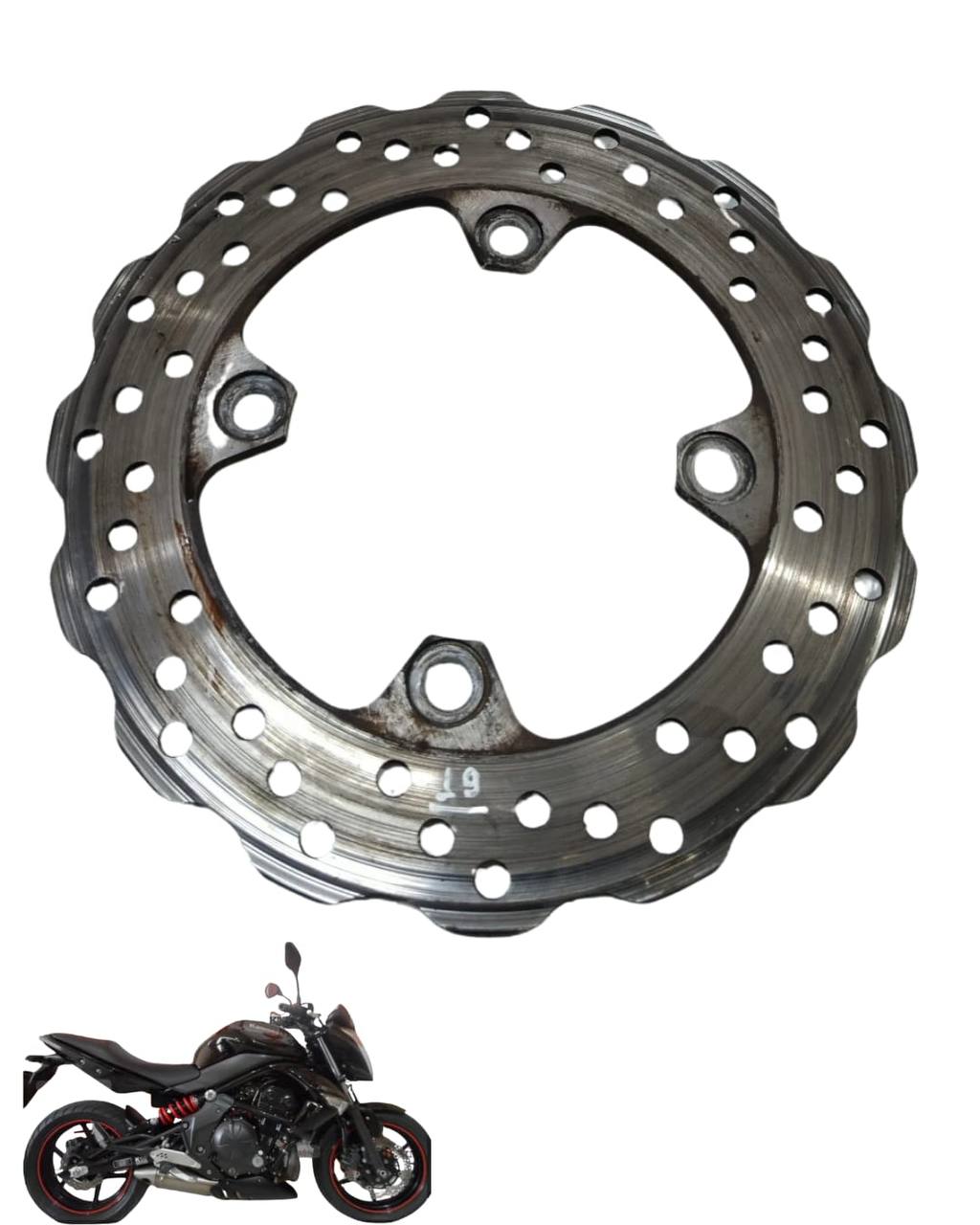 Disco Freio Traseiro Kawasaki Er-6n 2010 2012 9358 4
