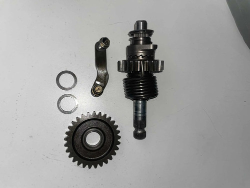 Eixo Pedal Partida Cg 150 + Engrenagem Louca Original -596 Preto 10