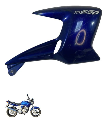 Carenagem Aba Tanque Direita Yamaha Fazer 250 2008 Azul-4227