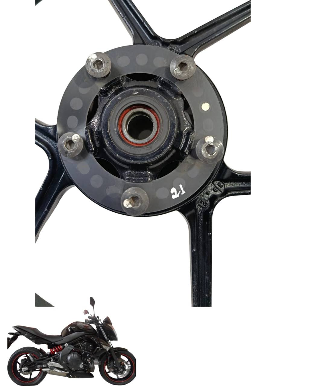 Roda dianteira Kawasaki ER-6N 2010 a 2012 9360 3