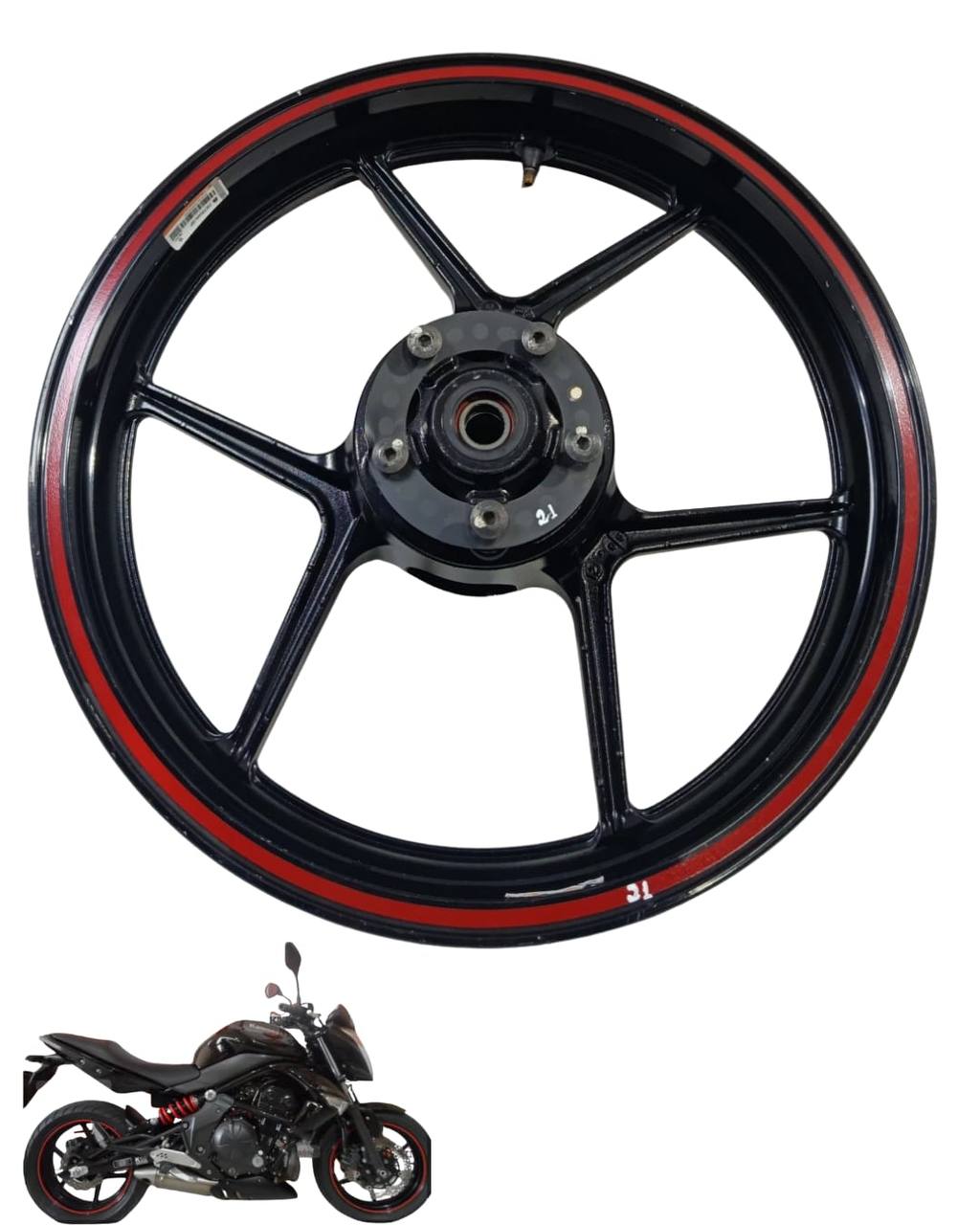 Roda dianteira Kawasaki ER-6N 2010 a 2012 9360 4