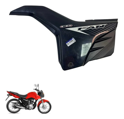 Carenagem Lateral Esquerda Honda Cg 160 Original   -2717 Preto