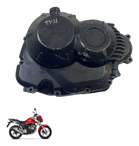 Tampa Embreagem Honda Cg 160 Titan Fan Cargo Original -2872 Preto