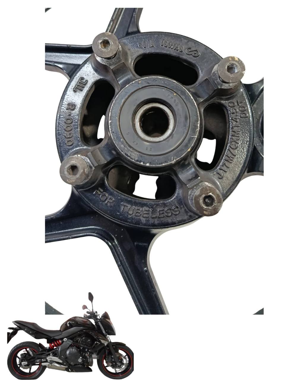 Roda Traseira Kawasaki ER-6N 2010 a 2012 9361 2