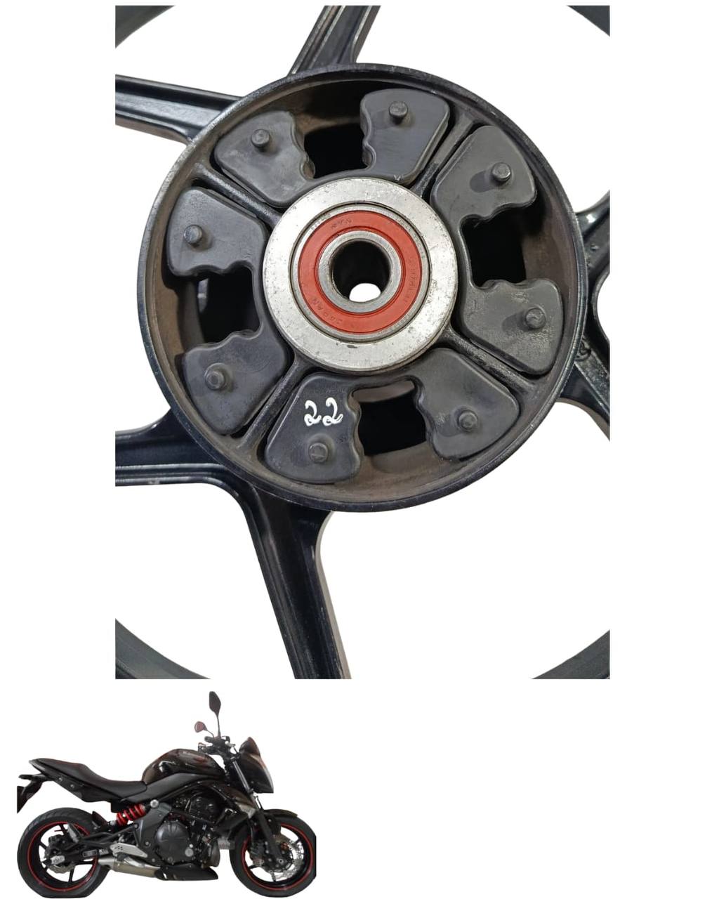 Roda Traseira Kawasaki ER-6N 2010 a 2012 9361 3