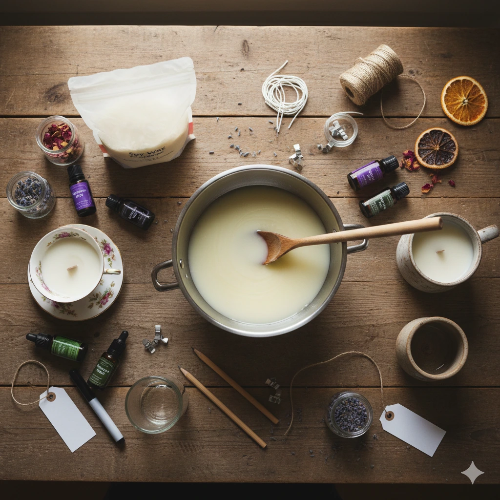 Candle making with personal scents