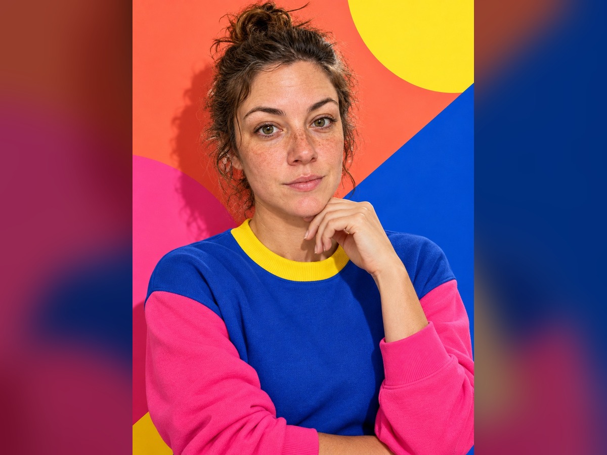 Яркий color-pop портрет