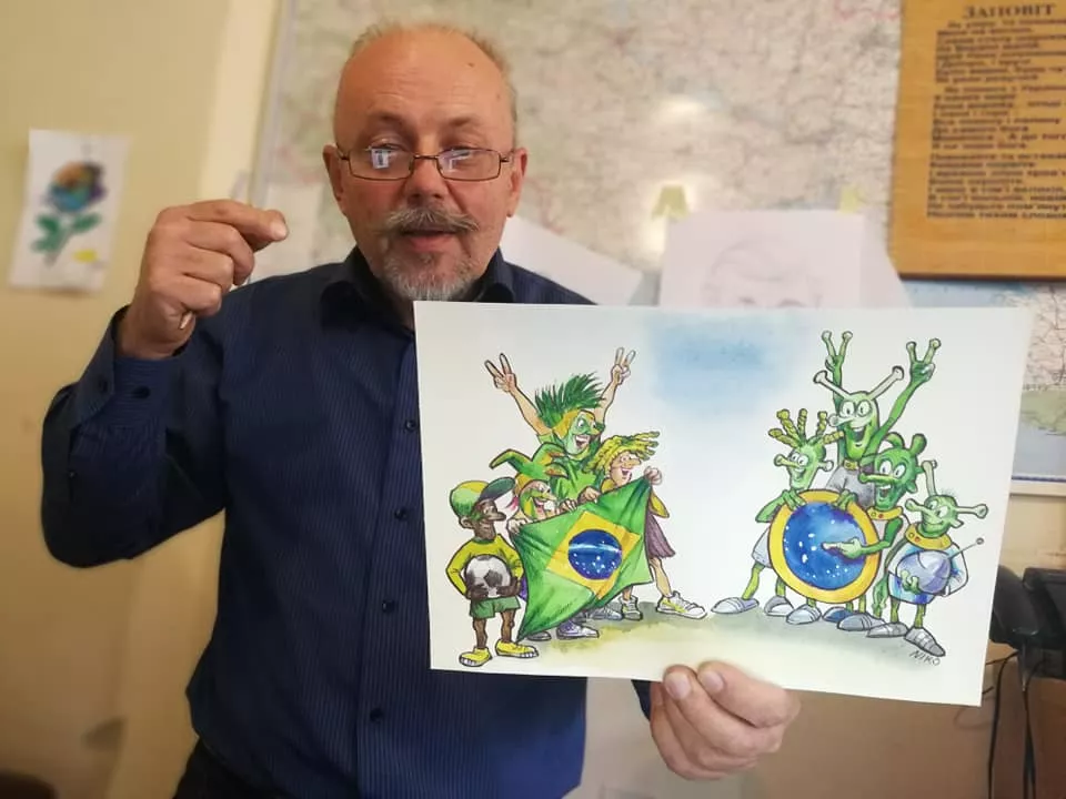 Міжкультурна комунікація онлайн: воркшоп українського карикатуриста Миколи Волошина