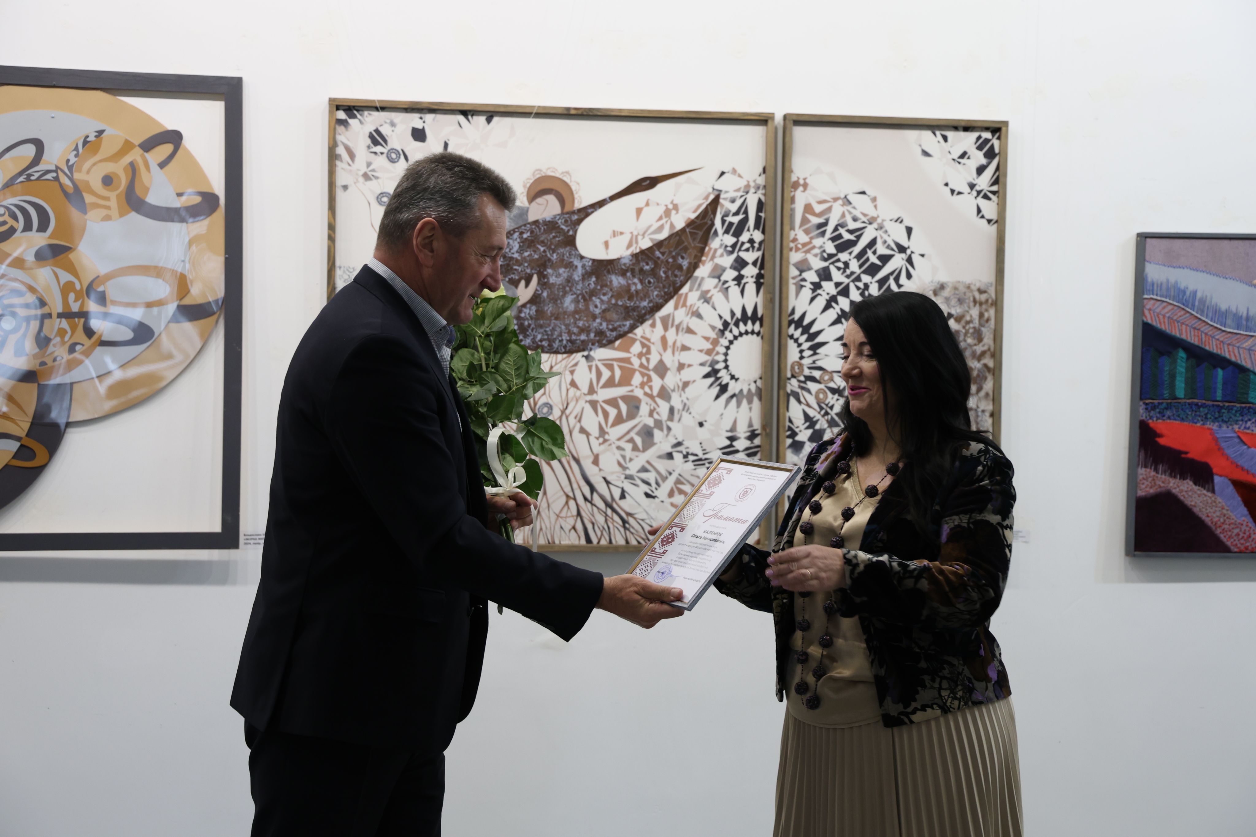 Відкрили виставку студентів Університету під керівництвом Ольги Каленюк