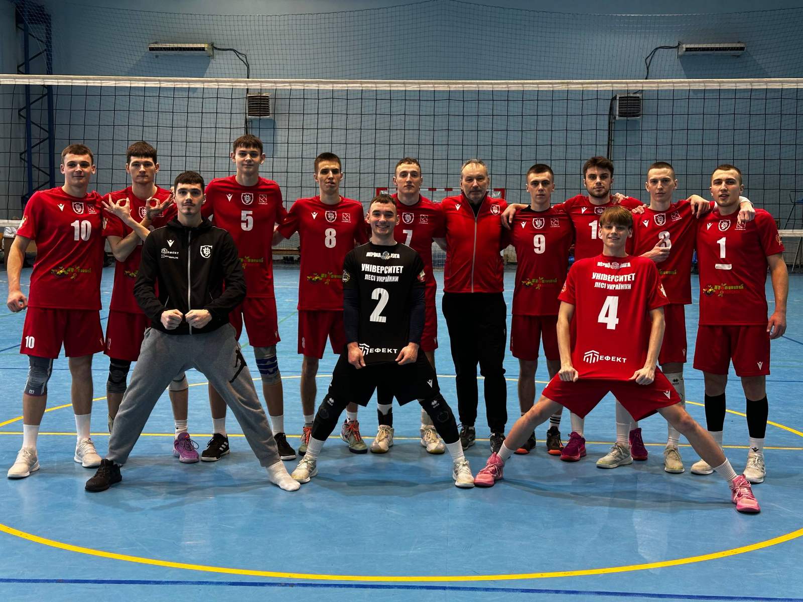 Волейбольна чоловіча команда першої ліги «Університет Лесі Українки» здобула дві перемоги у чемпіонаті України 
