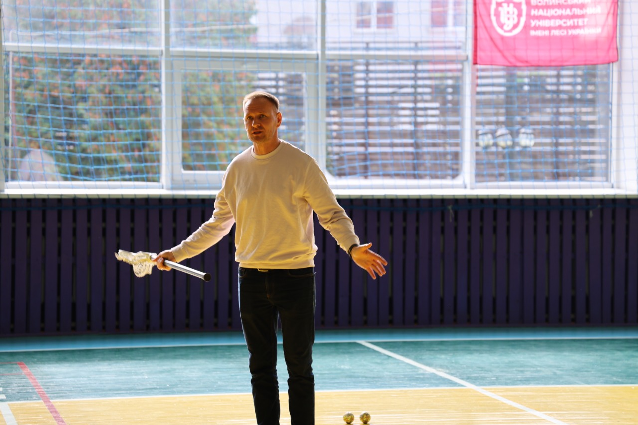 До ВНУ імені Лесі Українки завітав президент Федерації лакросу України