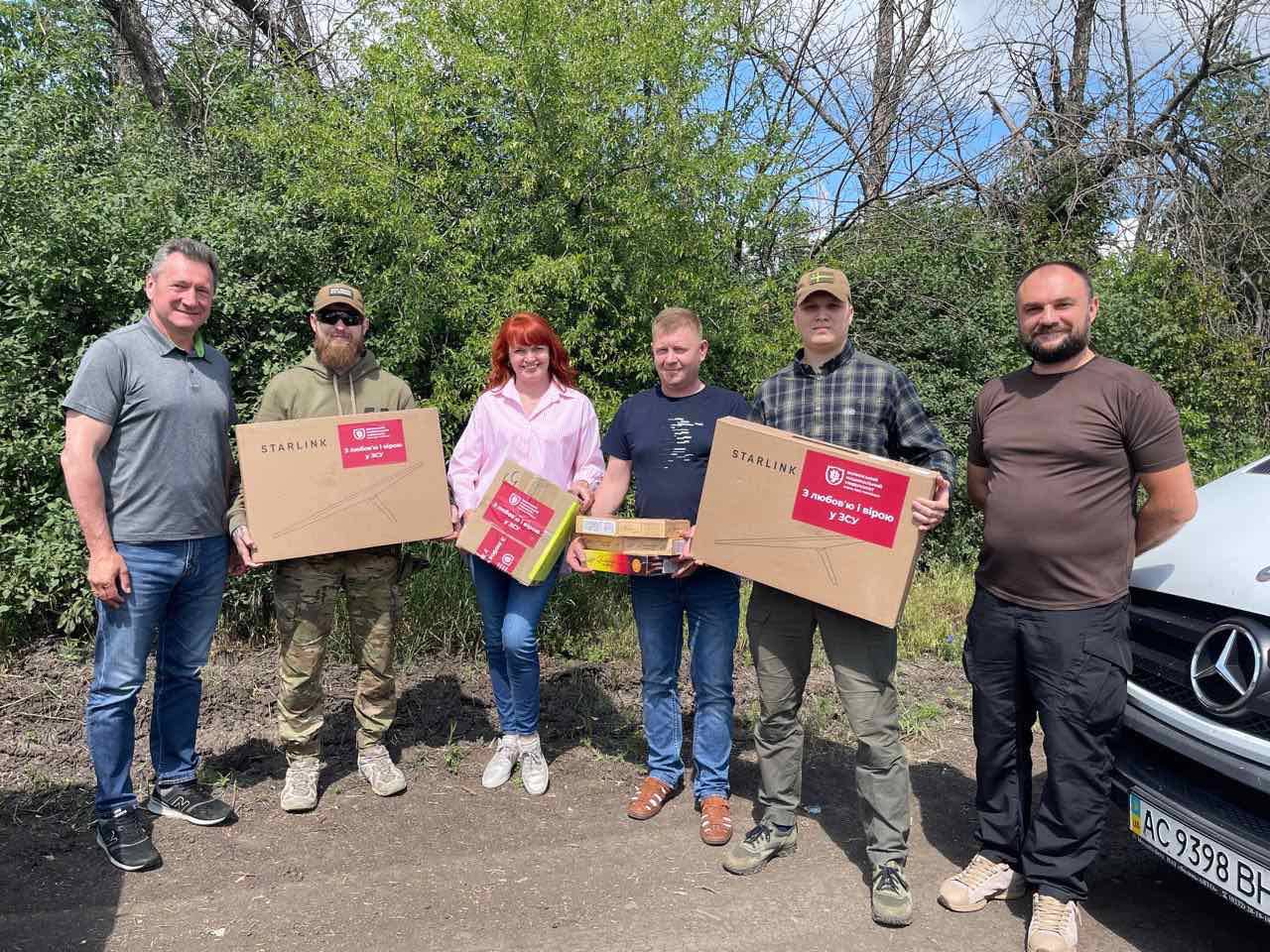 Делегація Університету передала допомогу для воїнів 14 ОМБр імені княза Романа Великого 