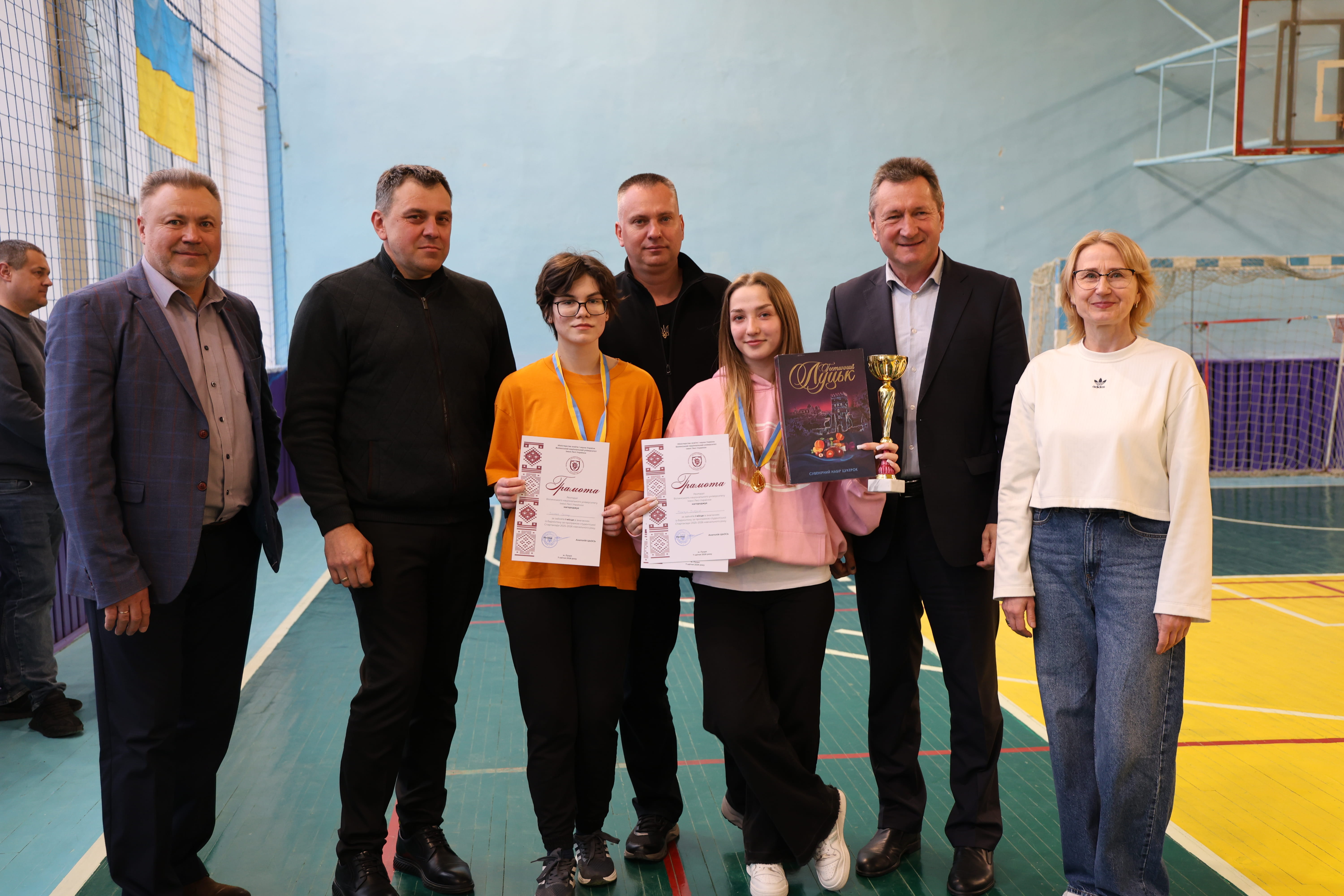 У ВНУ імені Лесі Українки відзначили переможців студентської першості з бадмінтону