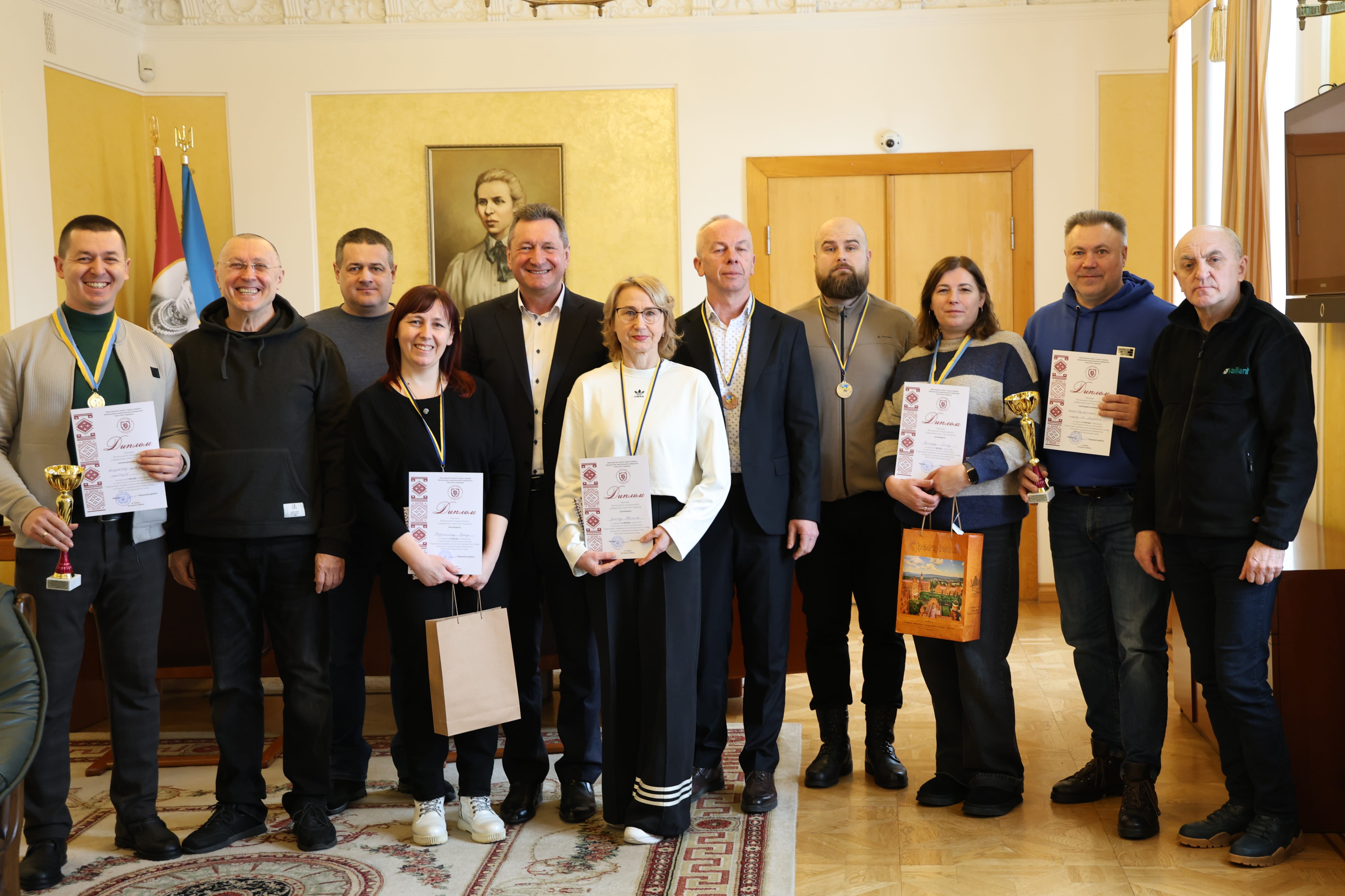 В Університеті відзначили переможців першості з настільного тенісу серед викладачів та працівників