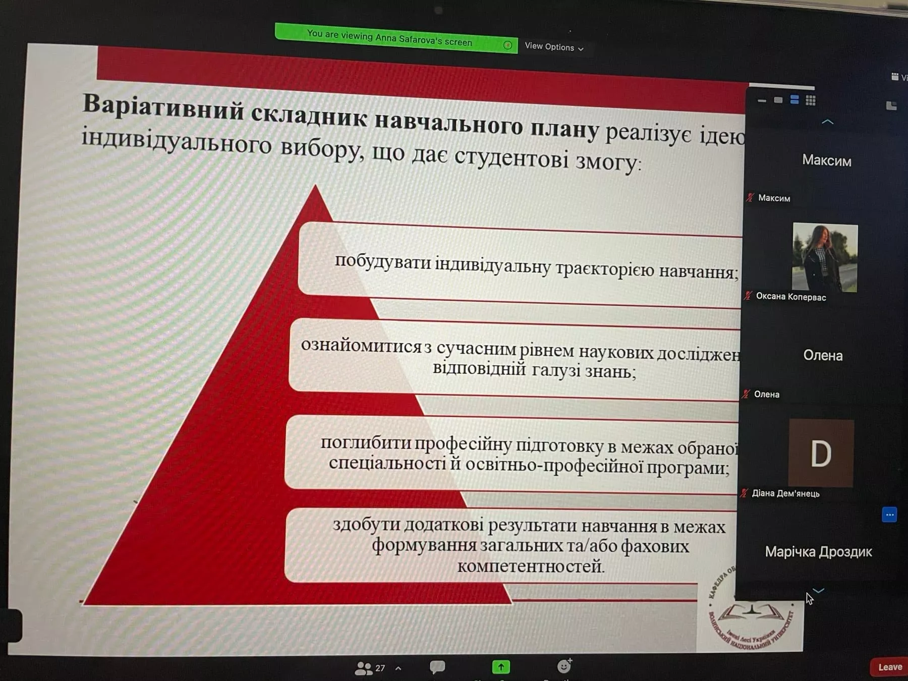 Значення та підтримка куратора академічної групи у формуванні майбутніх професіоналів із обліку й оподаткування