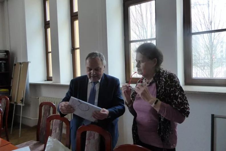 Після засідання Комісії українсько-польських культурних зв’язків із професором Феліксом Чижевським – довголітнім очільником відділення україністики UMCS