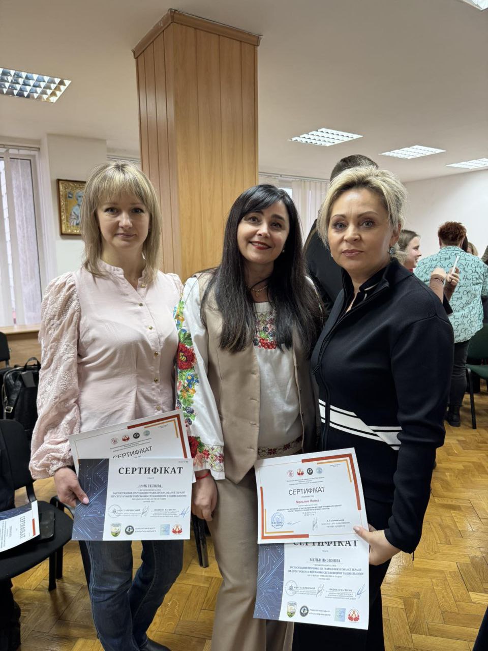 Навчання із застосування протоколів травмафокусованої терапії (TF-CBT) у роботі з військовослужбовцями та цивільними на кафедрі практичної психології та психодіагностики