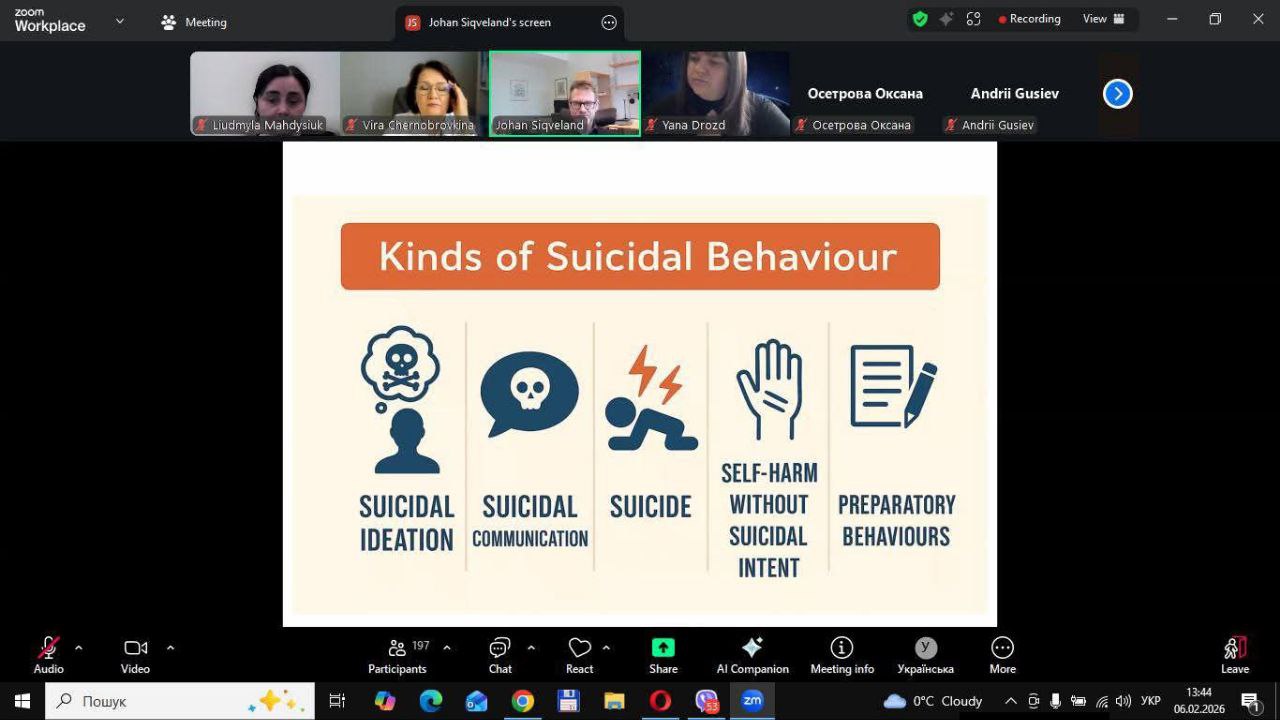 Сучасні підходи до суїцидології: досвід норвезьких експертів для майбутніх практичних психологів