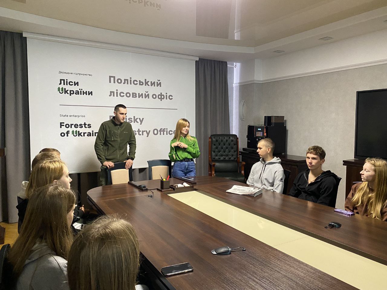 Знайомство студентів-лісівників із роботою Поліського лісового офісу