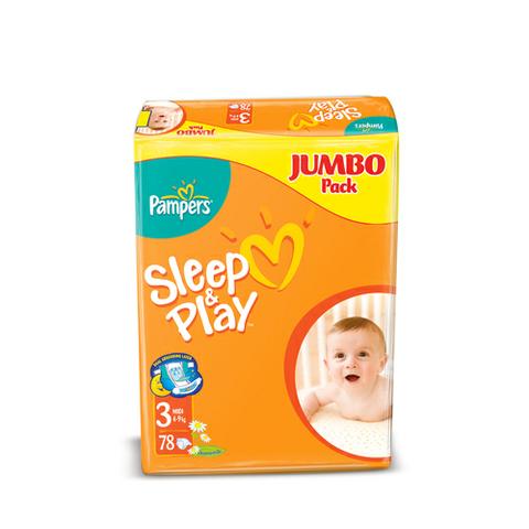 Подгузники Pampers Sleep & Play