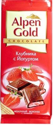 Шоколад Alpen Gold Клубника с йогуртом