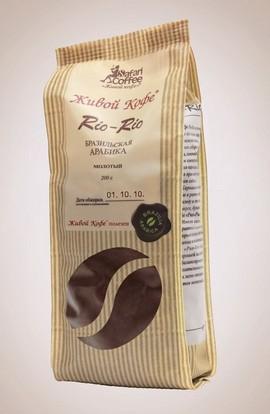 Кофе "ЖИВОЙ КОФЕ" Rio-Rio Бразильская АРАБИКА