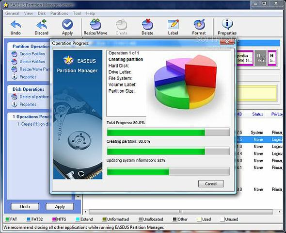 Программа EASEUS Partition Master Home Edition
