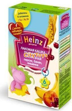Каша Heinz пшенично-кукурузная с персиком бананом