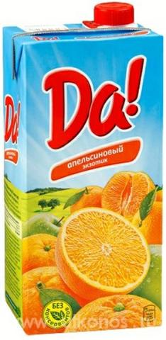 Сок "да" апельсиновый экзотик