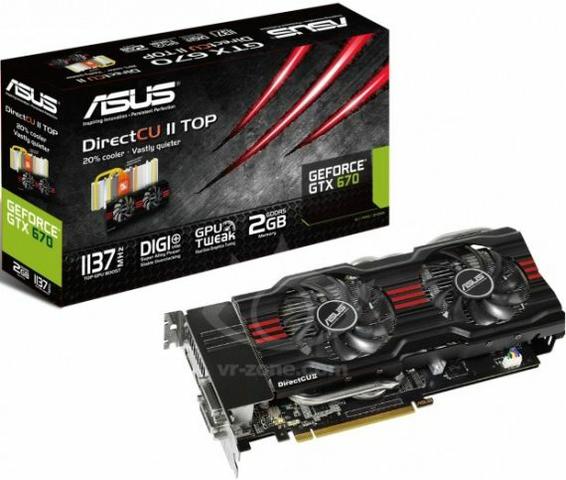 Видеокарта ASUS GTX 670 DirectCU 2 TOP