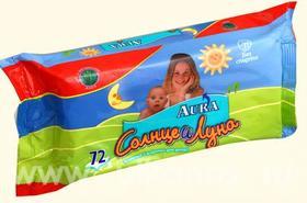 Влажные салфетки "Солнце и луна"