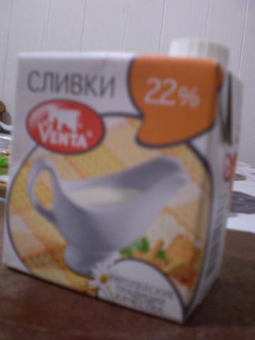Сливки Venta 22% Польша