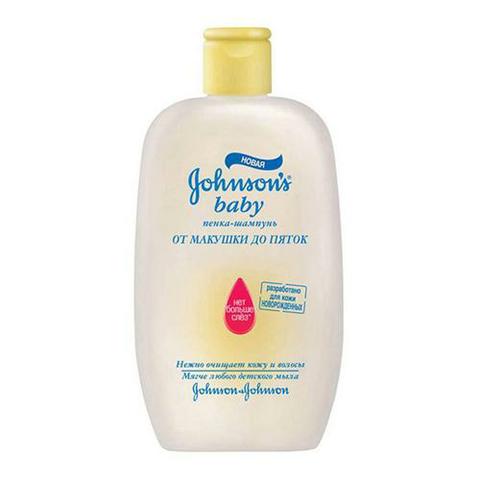 Пенка-шампунь Jonsons baby от макушки до пяток