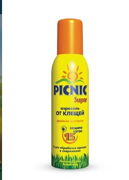 Аэрозоль от клещей «Picnic Super» Репеллент